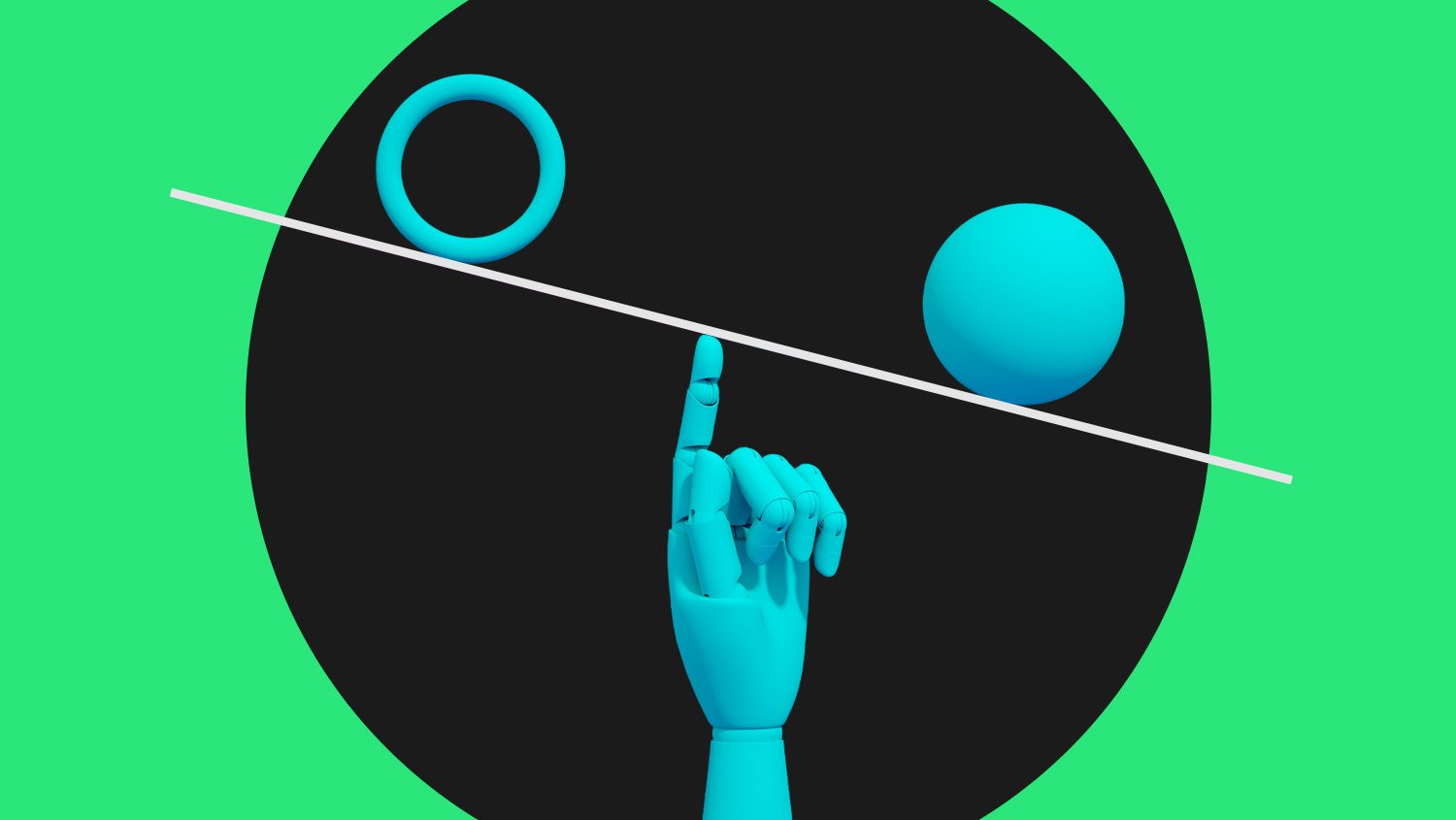 Scale balancing on a finger