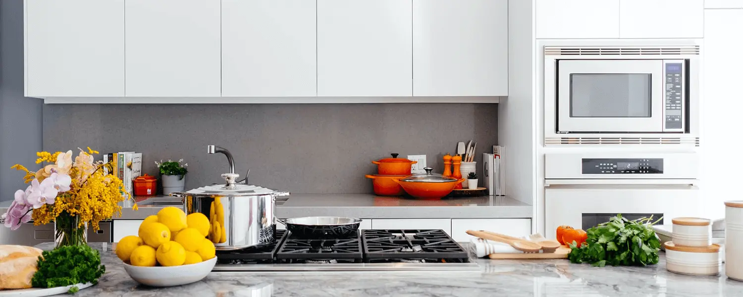 A kitchen layout