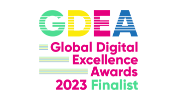 Global Digital Excellence Awards Finalist 2023 logo