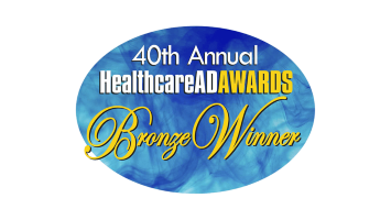 40th Annual HealthcareAD Awards - Bronze Winner logo
