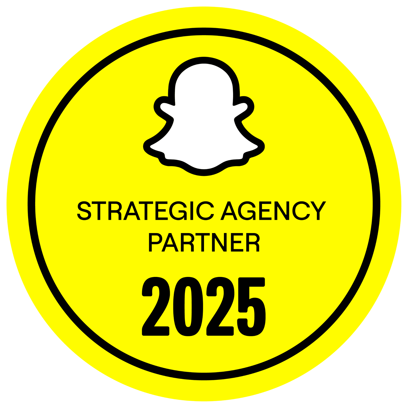 Snapchat 2025 Strategic Agency Partner badge