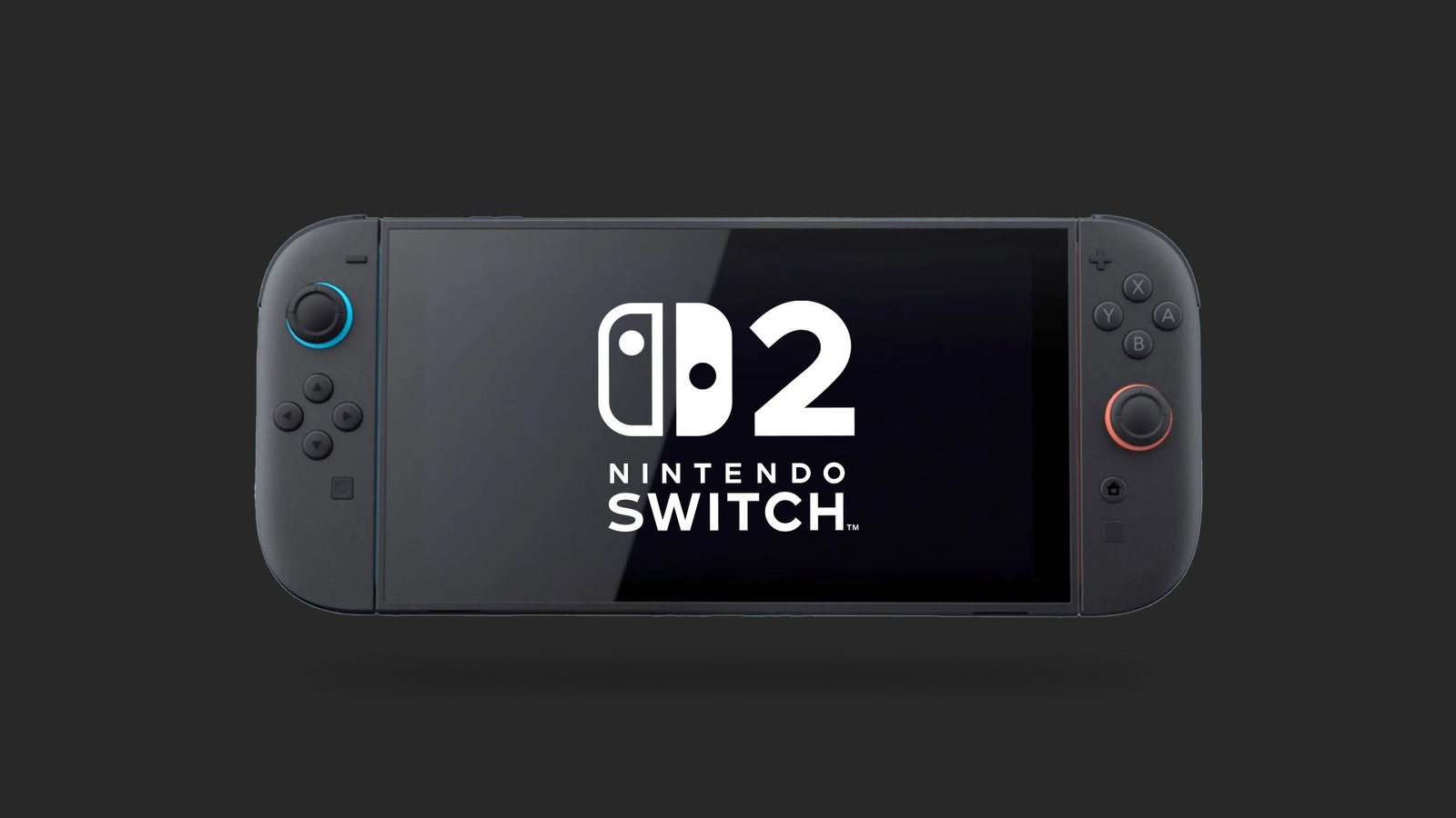A Nintendo Switch 2 on a black background